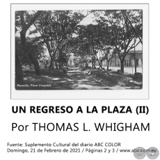 UN REGRESO A LA PLAZA (II) - Por THOMAS L. WHIGHAM - Domingo, 21 de Febrero de 2021